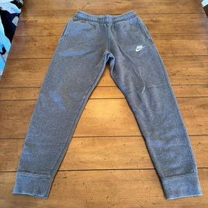 Nike Men's Fleece Lined Jogger Sweatpants Gray Size Small